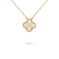 [MIRA]CLOVER 15MM DIAMOND SINGLE FLOWER NECKLACE