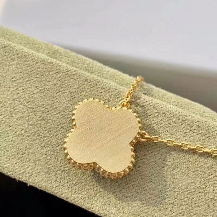 [MIRA]CLOVER 15MM DIAMOND TURQUOISE NECKLACE