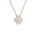 [MIRA]CLOVER 15MM DIAMOND WHITE FRITILLARIA NECKLACE