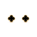 [MIRA]CLOVER MINI 9.5MM BLACK MOP EARRINGS