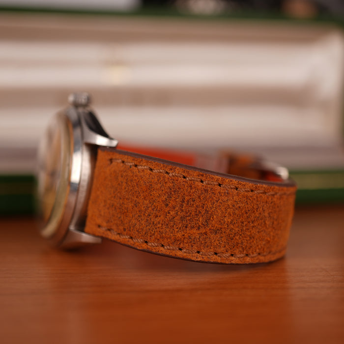 Mohawk Coach Leather Watch Band stitches tone