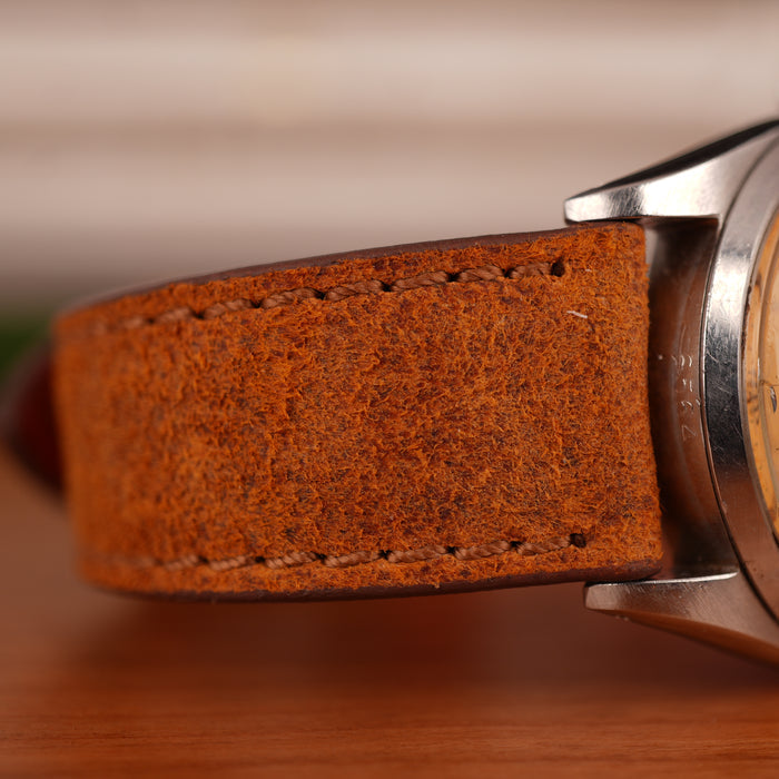 Mohawk Coach Leather Watch Band stitches tone