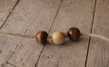 Natural Wooden Bead Tieback - Newborn Photography Prop