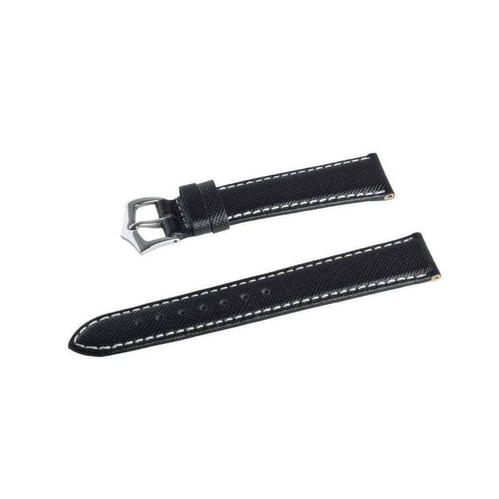 Navy Blue Saffiano Leather Watch Strap - Leather strap- Milano Straps
