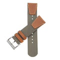 Eco-Friendly Military Grey Two Piece Strap - Military Watch Strap- Milano Straps