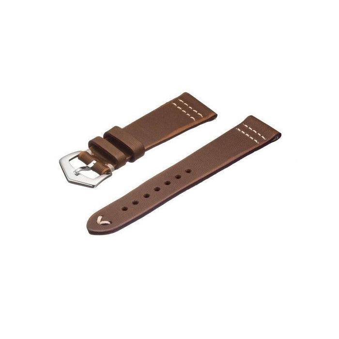 Olive Vintage Leather Watch Strap - Olive - Leather strap- Milano Straps