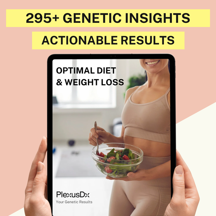 PlexusDx Optimal Diet & Weight Loss Genetic Test box with 295+ personalized insights for metabolism and weight management