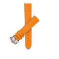 Orange Saffiano Leather Watch Strap - Leather strap- Milano Straps
