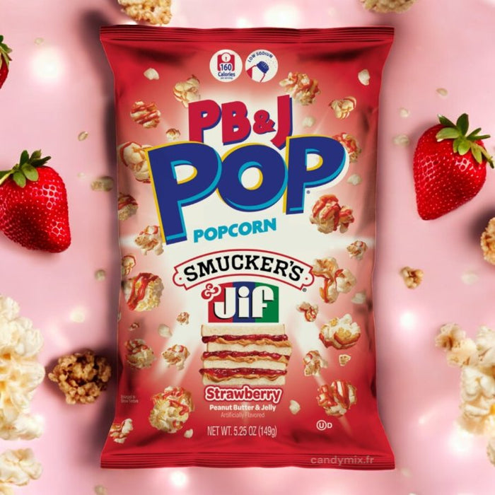 PB&J Pop - Strawberry Jelly & Peanut Butter - bonbons en vrac CandyMix