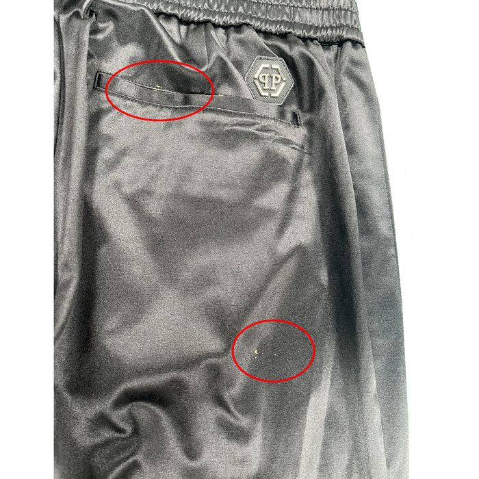Philipp Plein Blend Cotton Casual Pants