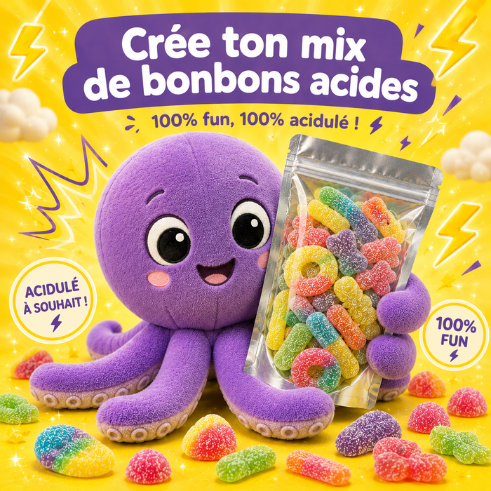 Pick'n'Mix Bonbons Acides - Compose Ton Mélange Acidulé