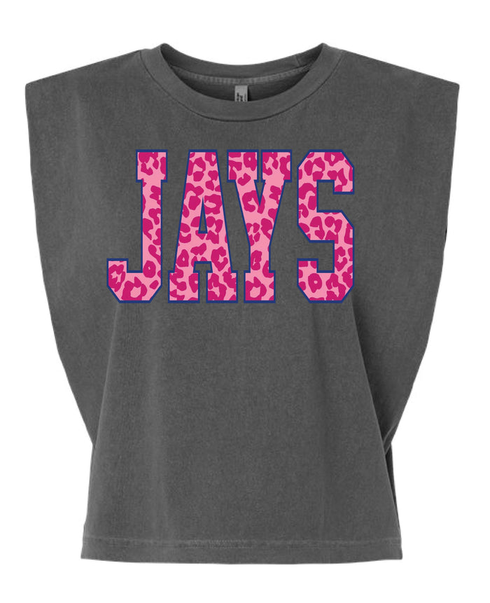 Pink Jays Pepper Cut Off Tank