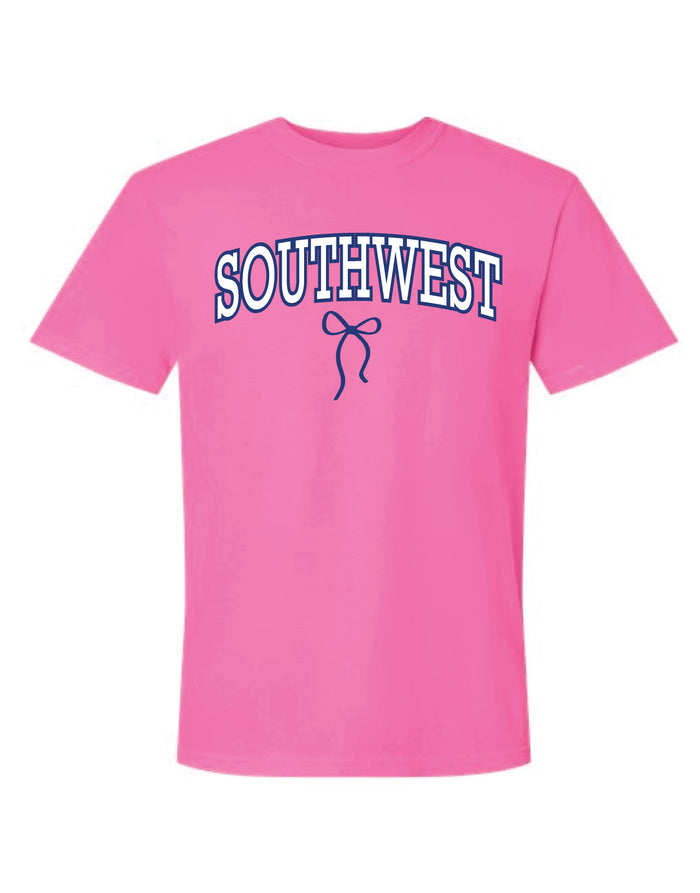 Pink Southwest Bow Tee