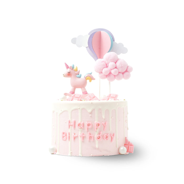 VaVa Designer Cakes Pink Unicorn Birthday Cake – Whimsical Sky Fantasy Delight