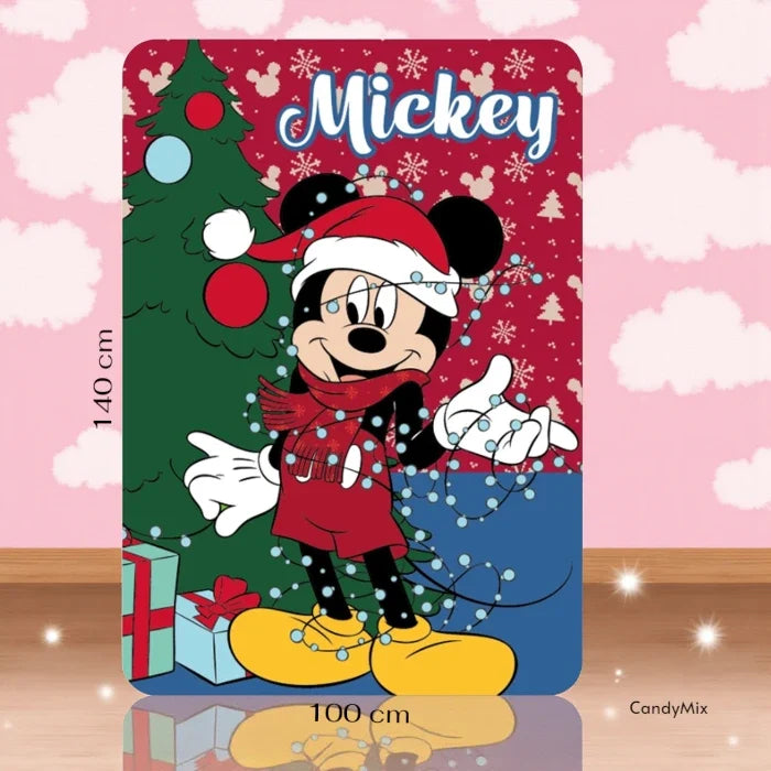 Plaid Mickey Noël Guirlande - bonbons en vrac CandyMix