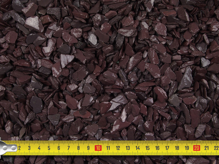 plum and blue slate mini mulch