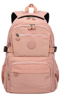 Polyester Lightweight Multi-Compartment Travel Work Laptop Backpack – Dalewant Pink