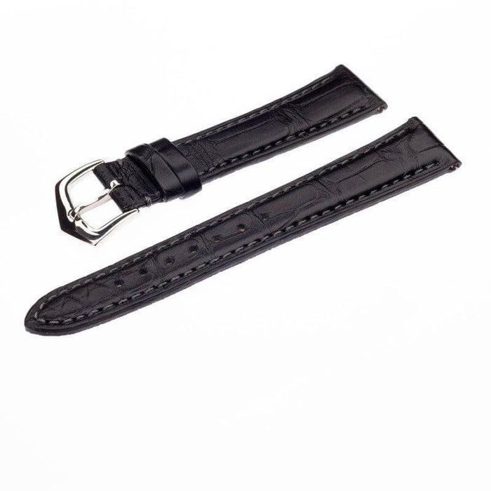 Premium Black Alligator Apple Watch Strap