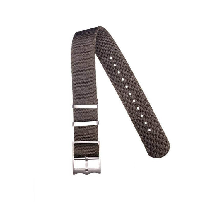 Eco-Friendly Nylon Military Watch Strap Military Green - Single Pass - Recycled Military Watch Straps- Milano Straps