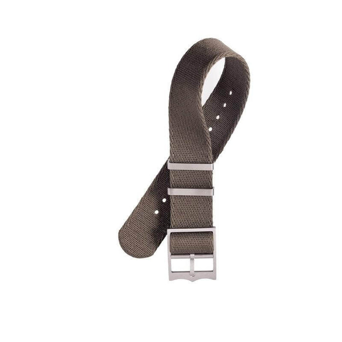 Eco-Friendly Nylon Military Watch Strap Military Green - Single Pass - Recycled Military Watch Straps- Milano Straps