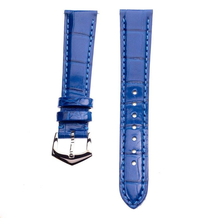Premium Millennium Blue Alligator Apple Watch Strap