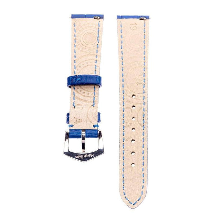 Premium Millennium Blue Alligator Apple Watch Strap
