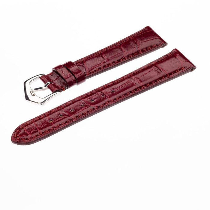 Premium Millennium Burgundy Alligator Apple Watch Strap