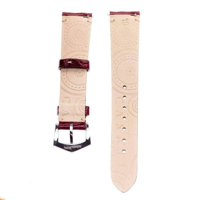 Premium Millennium Burgundy Alligator Apple Watch Strap