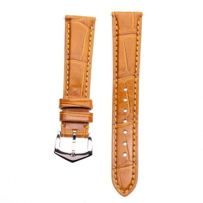 Premium Millennium Cognac Alligator Apple Watch Strap
