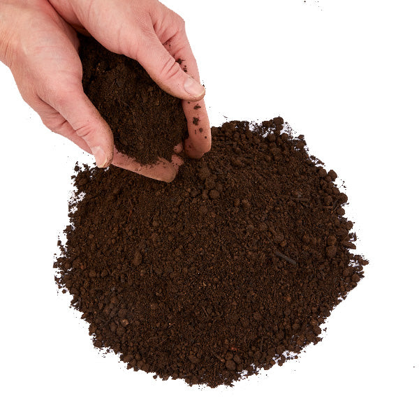 Hands cupping premium top soil