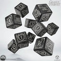 Q-Workshop: Game of Thrones. Night's Watch 10xD6 Dice Set Dice Sets Q-Workshop