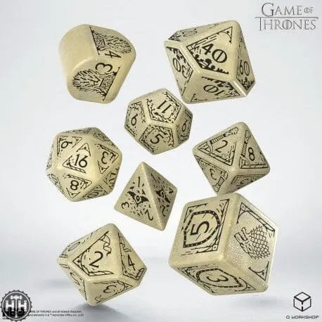 Q-Workshop: Game of Thrones. Stark Dice Set Dice Sets Q-Workshop