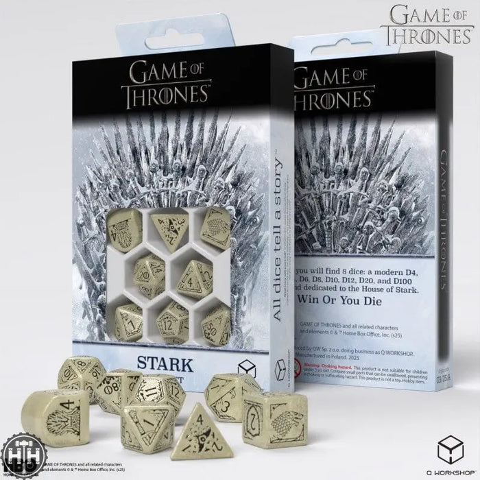Q-Workshop: Game of Thrones. Stark Dice Set Dice Sets Q-Workshop