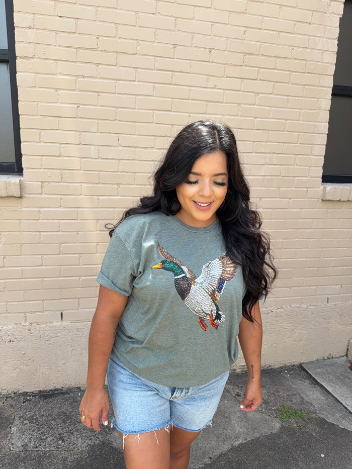 Rhinestone Wings Tee