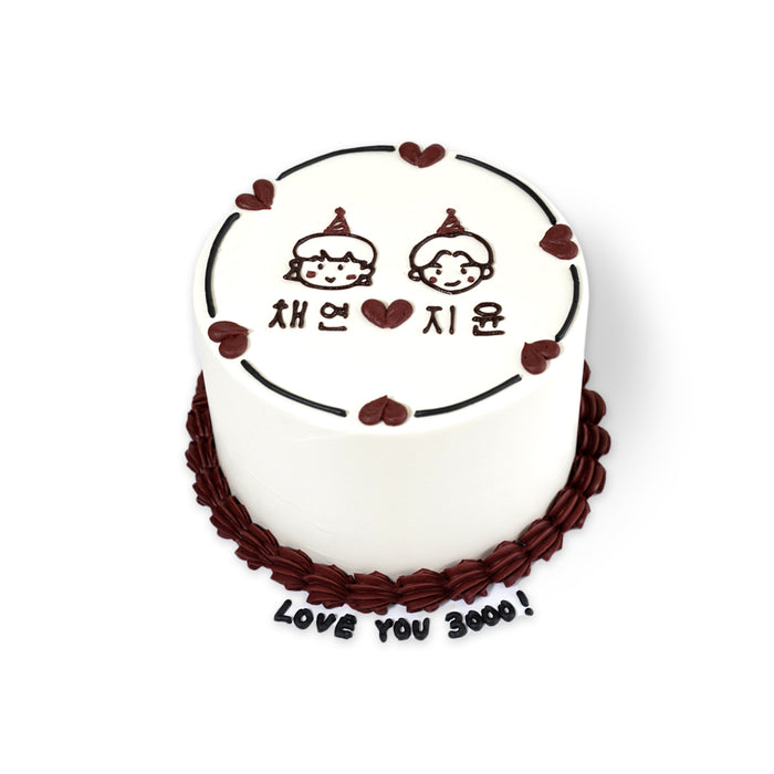 VaVa Designer Cakes Romance in the House Cake – A Love Story in Black and White