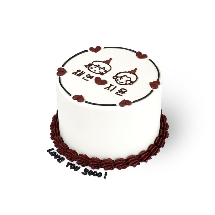 VaVa Designer Cakes Romance in the House Cake – A Love Story in Black and White