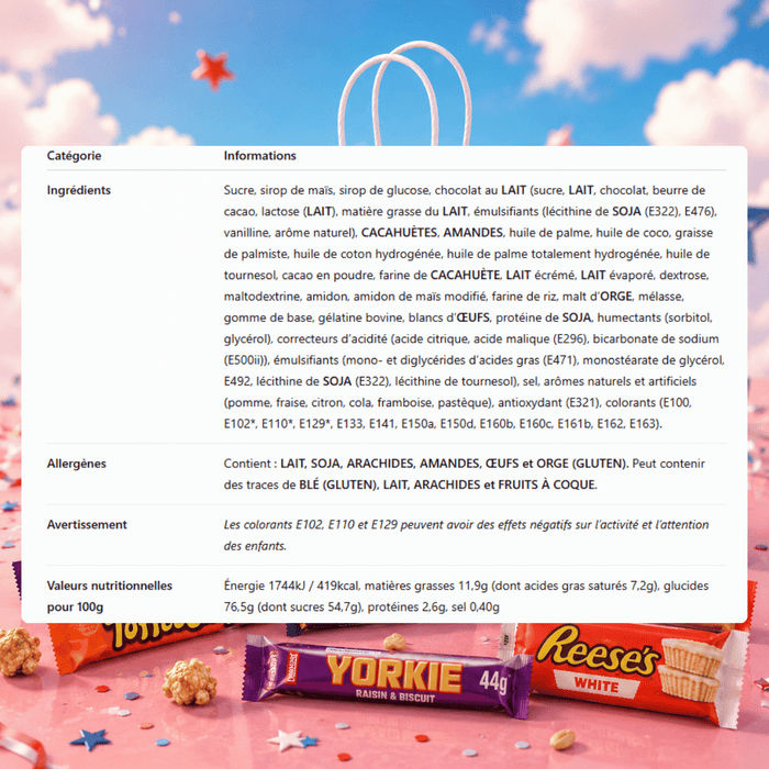 Sac Snack Rentrée USA - 100% gagnant