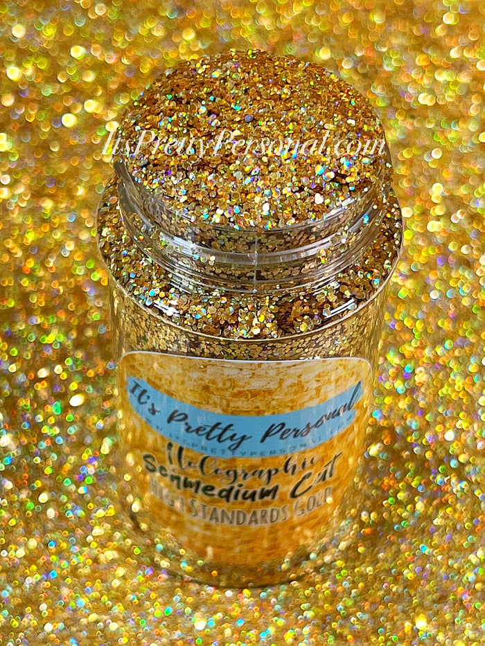 SCHMEDIUM CUT "High Standards Gold" -Holographic + Hologram Glitter