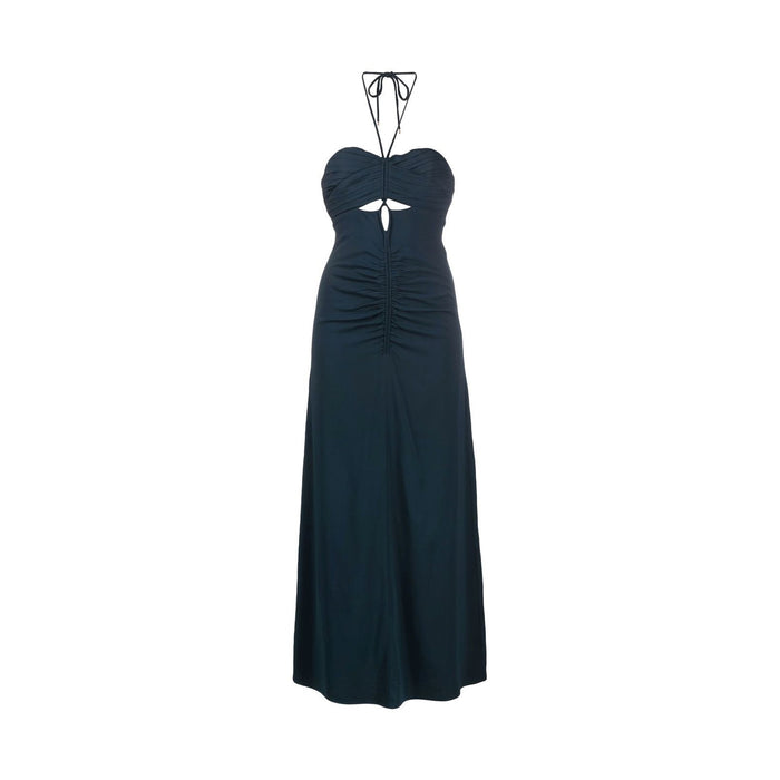 Self-Portrait Cut-Out Ruched Maxi Dress