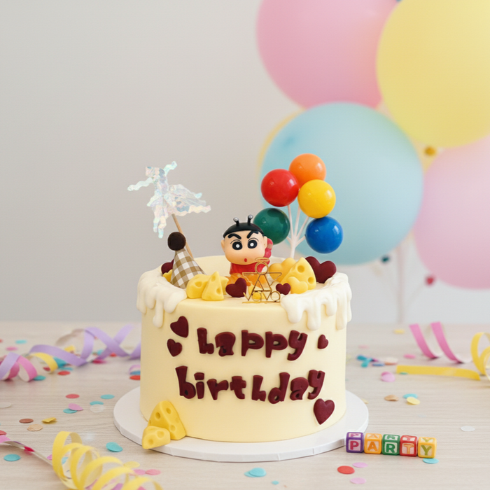 VaVa Designer Cakes Shinnosuke Chiffon Cake – A Playful Celebration Full of Character
