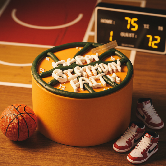 VaVa Designer Cakes Slam Dunk Basketball Cake – Game On, Celebrate Big!