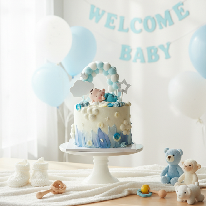 VaVa Designer Cakes Sleep Tight My Little Prince – Korean Style Baby Celebration Cake
