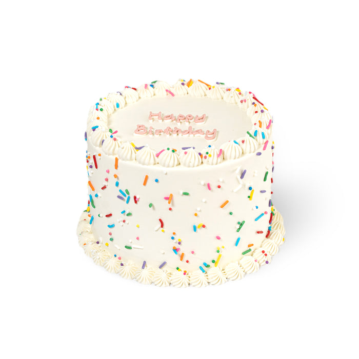 VaVa Designer Cakes Sparkly Party Birthday Cake – A Classic Celebration with a Pop of Joy