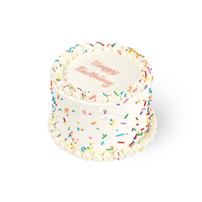 VaVa Designer Cakes Sparkly Party Birthday Cake – A Classic Celebration with a Pop of Joy