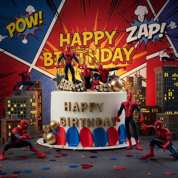 VaVa Designer Cakes Spider-Man United Cake – A Heroic Celebration of Power and Friendship
