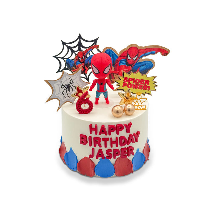 VaVa Designer Cakes Spiderman Power Burst Cake – Action-Filled Superhero Celebration