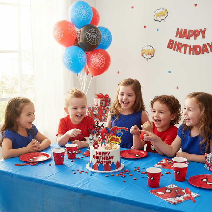 VaVa Designer Cakes Spiderman Power Burst Cake – Action-Filled Superhero Celebration