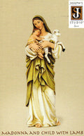Statue - Madonna and Child with Lamb 150mm 60693