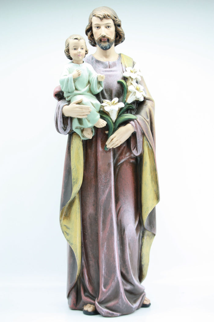 Statue - St Joseph Carrying the Child Jesus 250mm
