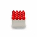 VaVa Designer Cakes Strawberry Grid Cube Chiffon Cake - In Minimalist White